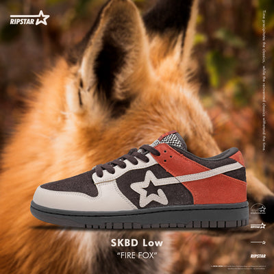 SKBD Low-Sneakers-Fire Fox- Cow Suede and Action Leather Women's and Men's Shoes SL022F