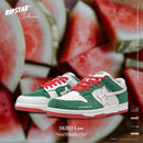 SKBD Low -Sneakers-Watermelon-Action Leather and Cow Suede Women's and Men's Shoes SL017F