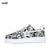 BK-015-Sneakers-Cobra White-Cow leather Women's and Men's Shoes BK015W/M