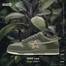 SKBD Low -Sneakers-Sage Green-Cow Suede and Twill Women's and Men's Shoes SL012F