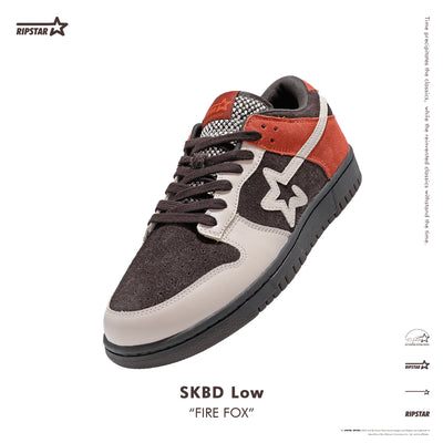 SKBD Low-Sneakers-Fire Fox- Cow Suede and Action Leather Women's and Men's Shoes SL022F