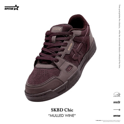 SKBD Chic-Sneakers-Mulled Wine-Cow Suede and Action leather Women's and Men's Shoes SP016F