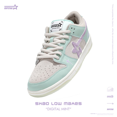 SKBD Low-Sneakers-Digital Mint- Action leather and Fabric Women's and Men's Shoes-SL060F