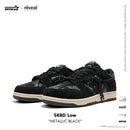 SKBD Low -Sneakers- Metallic Black-Cow Suede and Fabric Women's and Men's Shoes SL005W/M