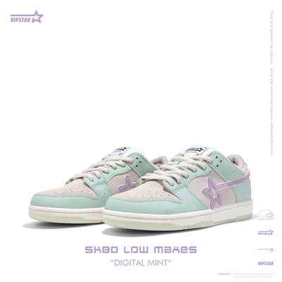 SKBD Low-Sneakers-Digital Mint- Action leather and Fabric Women's and Men's Shoes-SL060F