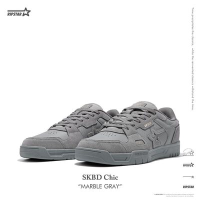 SKBD Chic-Sneakers-Marble Gray-Cow Suede and Action leather Women's and Men's Shoes SP019F