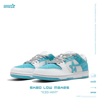 SKBD Low-Sneakers-Ice Mint- Action leather Women's and Men's Shoes-SL057F