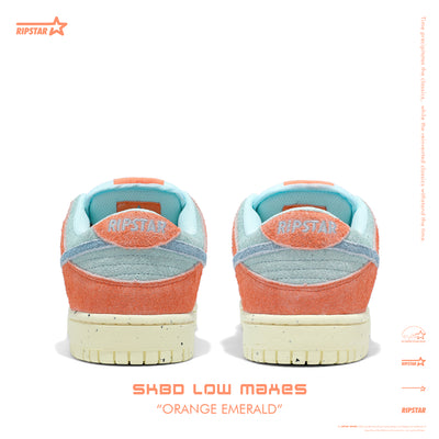 SKBD Low-Sneakers-Orange Emerald- Cow Suede Women's and Men's Shoes SL026F