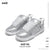 SKBD Pro -Sneakers-Galaxy Silver-Action Leather and Microfiber Women's and Men's Shoes SP007F