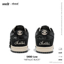 SKBD Low -Sneakers- Metallic Black-Cow Suede and Fabric Women's and Men's Shoes SL005W/M