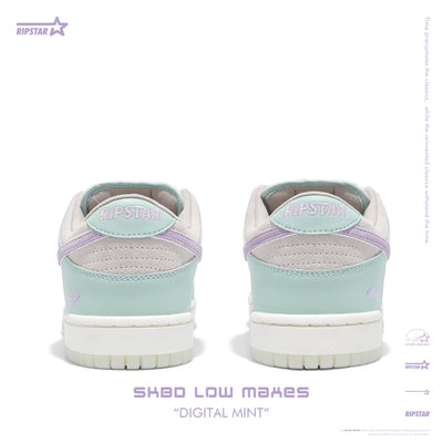 SKBD Low-Sneakers-Digital Mint- Action leather and Fabric Women's and Men's Shoes-SL060F