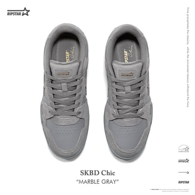 SKBD Chic-Sneakers-Marble Gray-Cow Suede and Action leather Women's and Men's Shoes SP019F