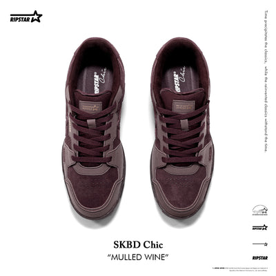 SKBD Chic-Sneakers-Mulled Wine-Cow Suede and Action leather Women's and Men's Shoes SP016F