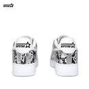 BK-015-Sneakers-Cobra White-Cow leather Women's and Men's Shoes BK015W/M