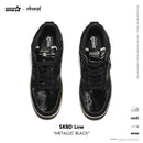 SKBD Low -Sneakers- Metallic Black-Cow Suede and Fabric Women's and Men's Shoes SL005W/M