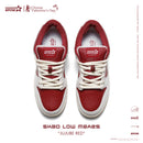 SKBD Low-Sneakers-Jujube Red- Action leather and Fabric Women's and Men's Shoes-SL059F