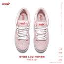 SKBD Low-Sneakers-Rose Pink- Action leather Fabric Women's and Men's Shoes-SL033F