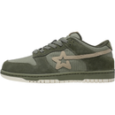 SKBD Low -Sneakers-Sage Green-Cow Suede and Twill Women's and Men's Shoes SL012F