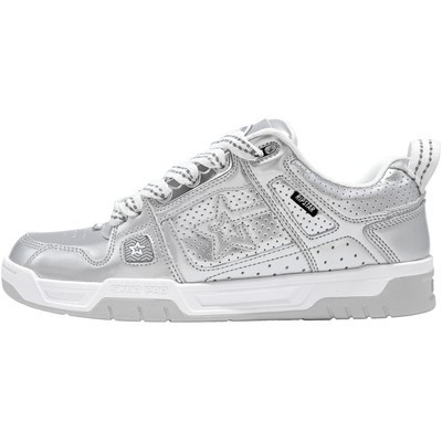 SKBD Pro -Sneakers-Galaxy Silver-Action Leather and Microfiber Women's and Men's Shoes SP007F