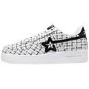 BK-01-Sneakers- Tweed White-Women's and Men's Shoes BK013W/M