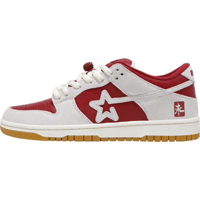 SKBD Low-Sneakers-Jujube Red- Action leather and Fabric Women's and Men's Shoes-SL059F