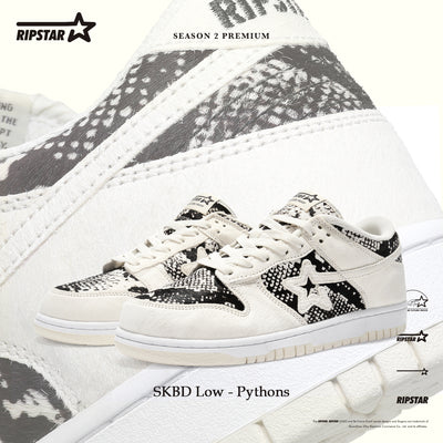 SKBD Low -Sneakers- Python-Cow leather Women's and Men's Shoes SL008W/M