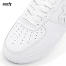 BK-01-Sneakers-Pure White-Cow leather Women's and Men's Shoes BK011W/M