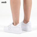 BK-01-Sneakers-Pure White-Cow leather Women's and Men's Shoes BK011W/M