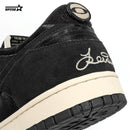 SKBD Low -Sneakers- Metallic Black-Cow Suede and Fabric Women's and Men's Shoes SL005W/M